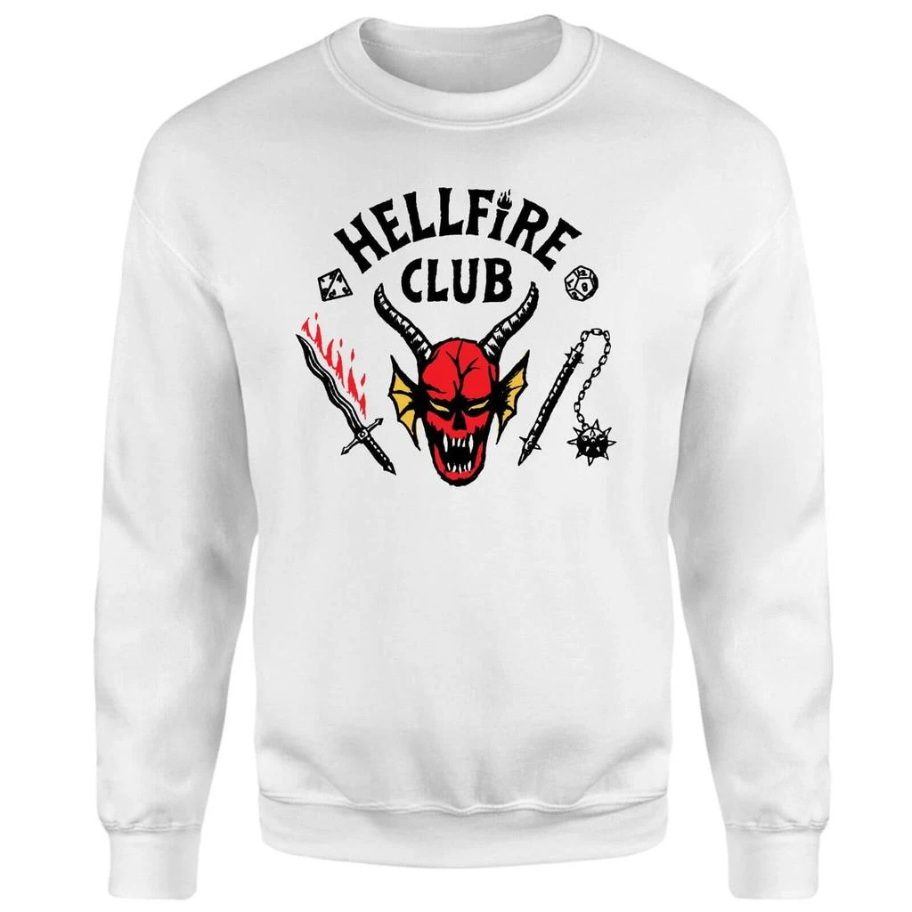Original Hero Stranger Things Hellfire Club Sweatshirt - White 1