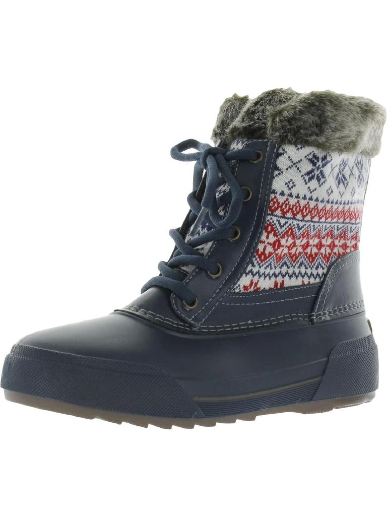 Easy Spirit Ice Queen Womens Faux Fur Trim Cold Weather Winter & Snow Boots 5
