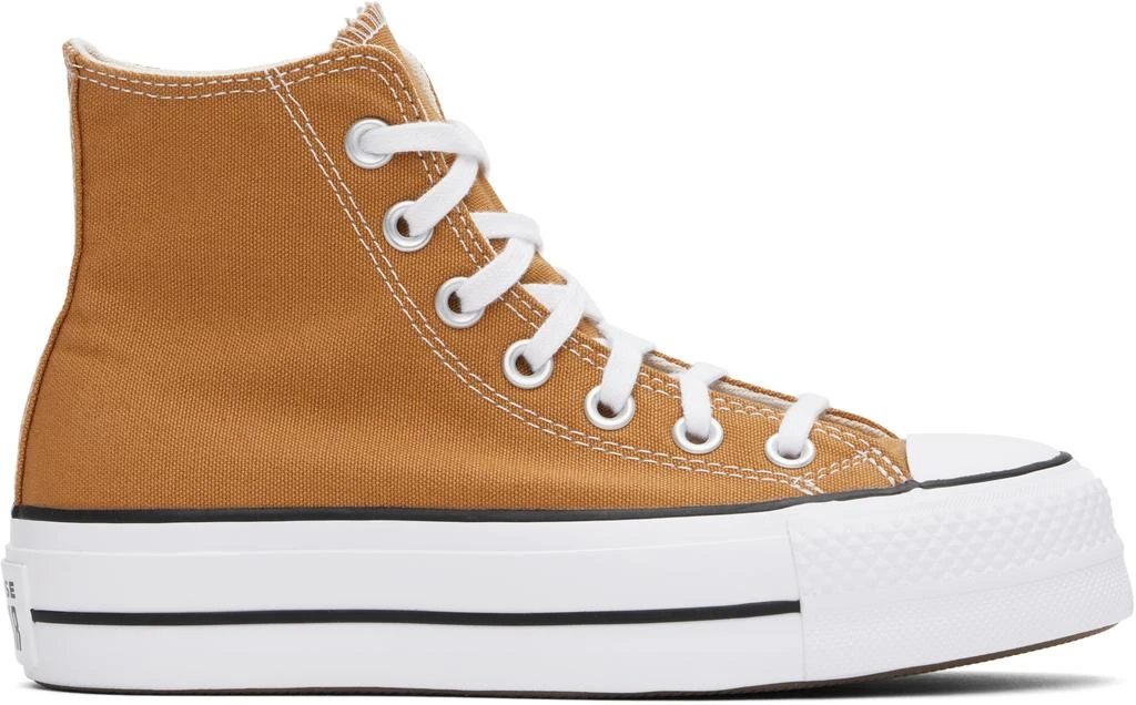 Converse Brown Chuck Taylor All Star Lift Platform High Top Sneakers 1