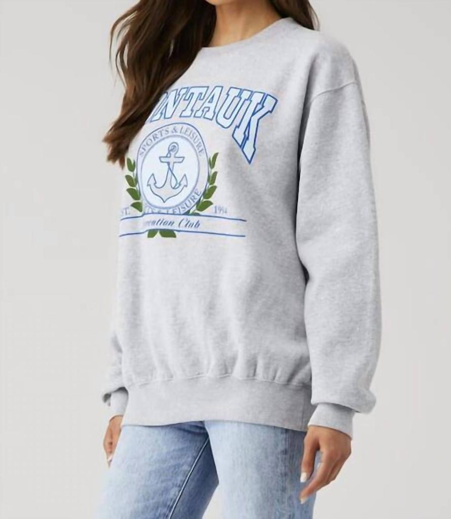 Show Me Your Mumu Women's X Fashionpass Stanley Sweatshirt In Montauk Grey
