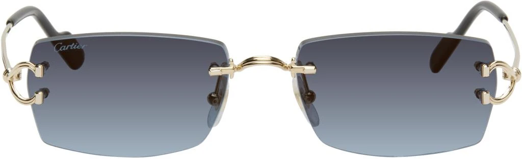 Cartier Gold 'Décor C Classique de Cartier' Sunglasses 1