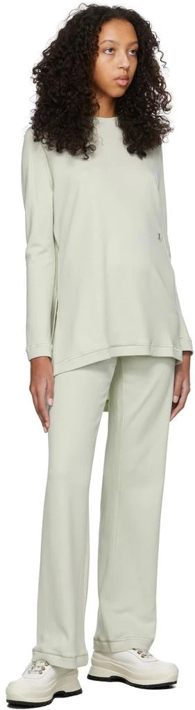 Jil Sander Green Wool & Nylon Long Sleeve T-Shirt 4