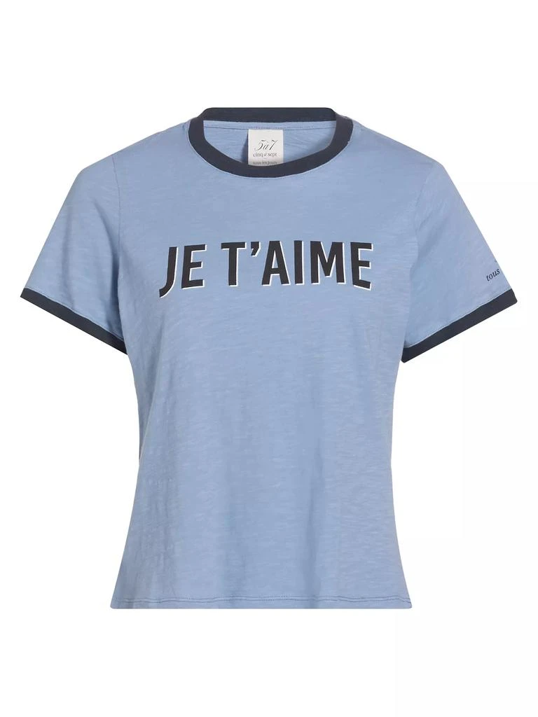 Cinq à Sept Je T'aime Ringer T-Shirt 1