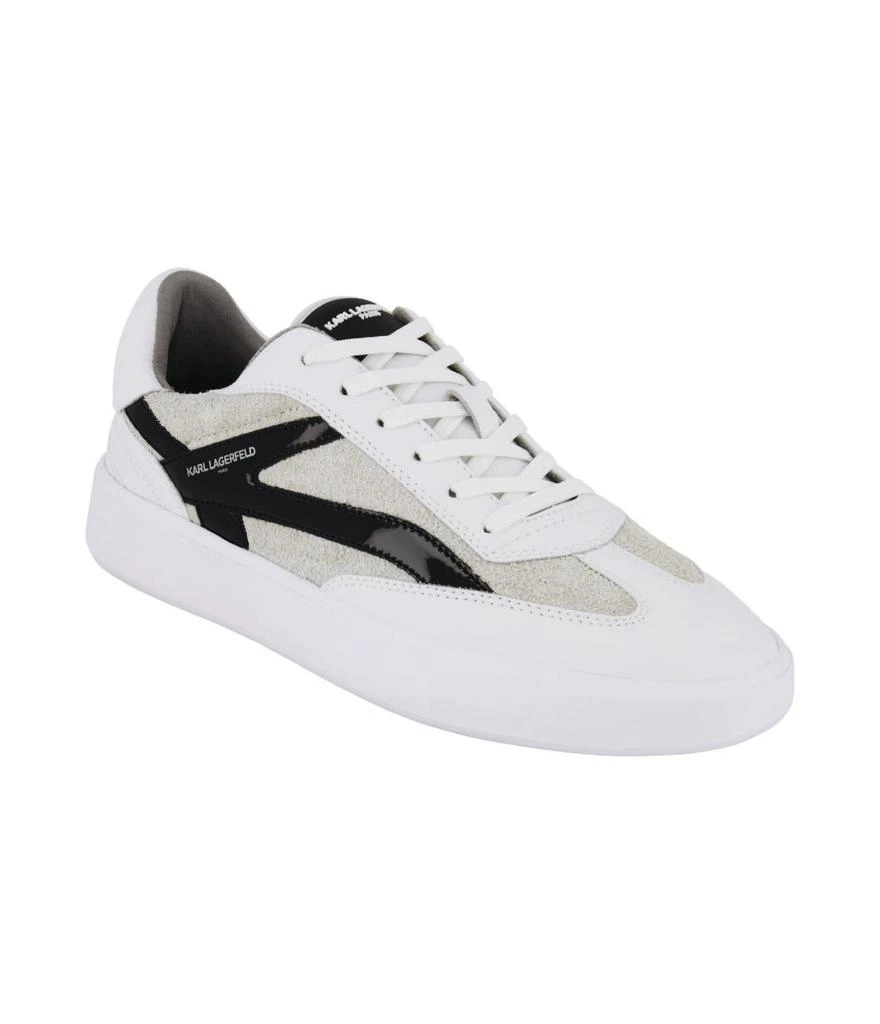 Karl Lagerfeld Paris LEATHER/SUEDE SIDE K LACE UP SNEAKER 1