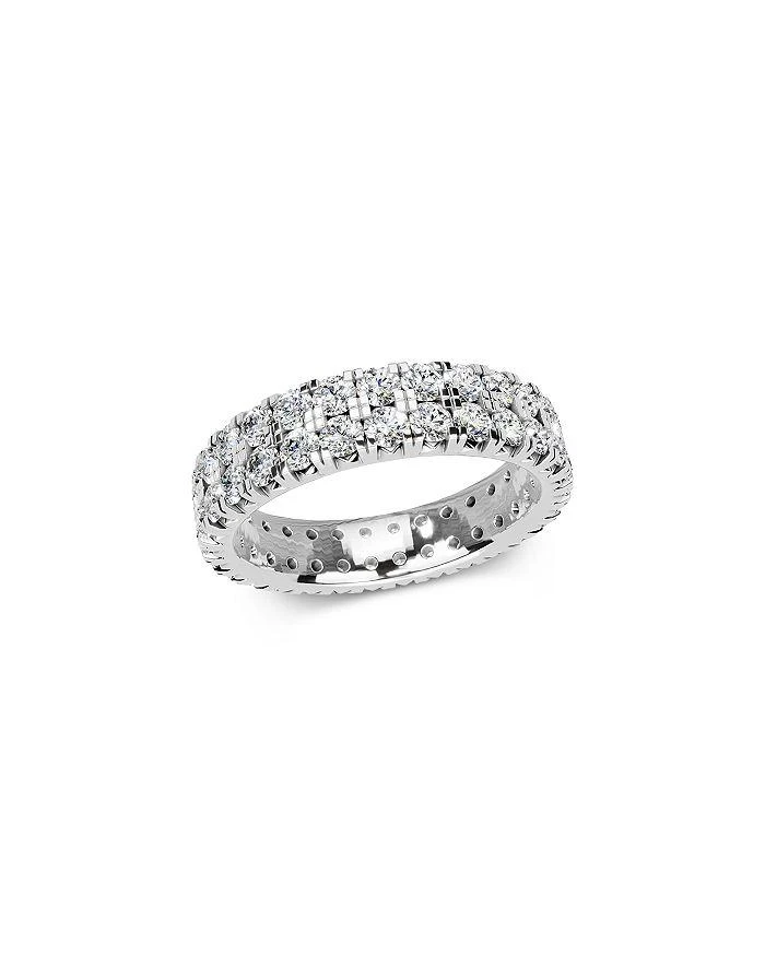 Bloomingdale
s Fine Collection Diamond Double Row Eternity Band in 14K White Gold, 2.0 tcw