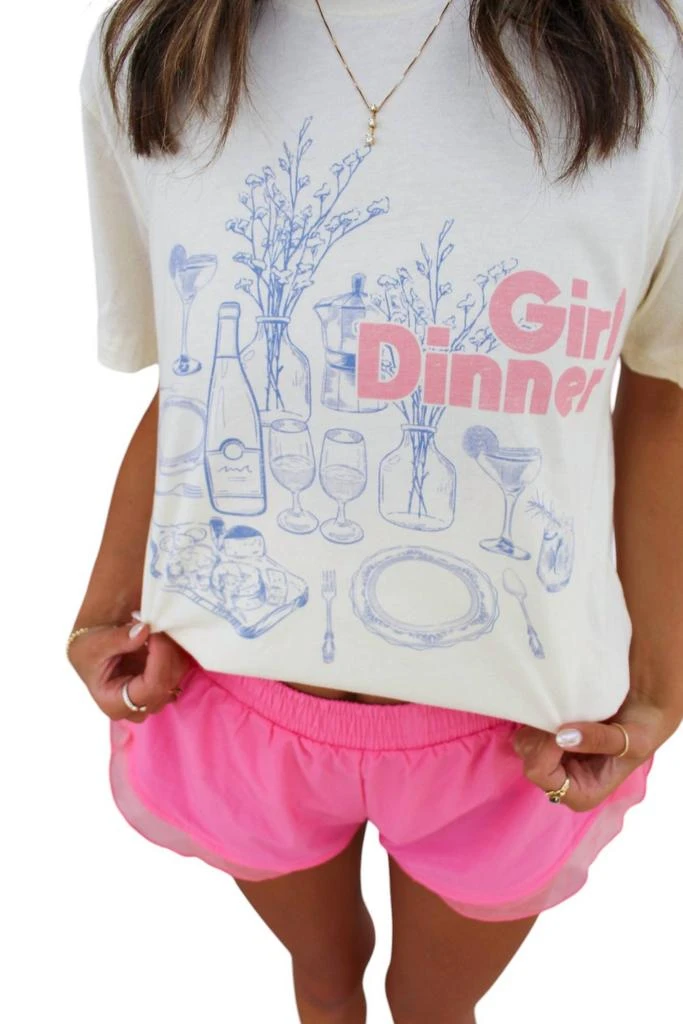 Wknder Wknder - Girl Dinner Graphic Tee Top 1