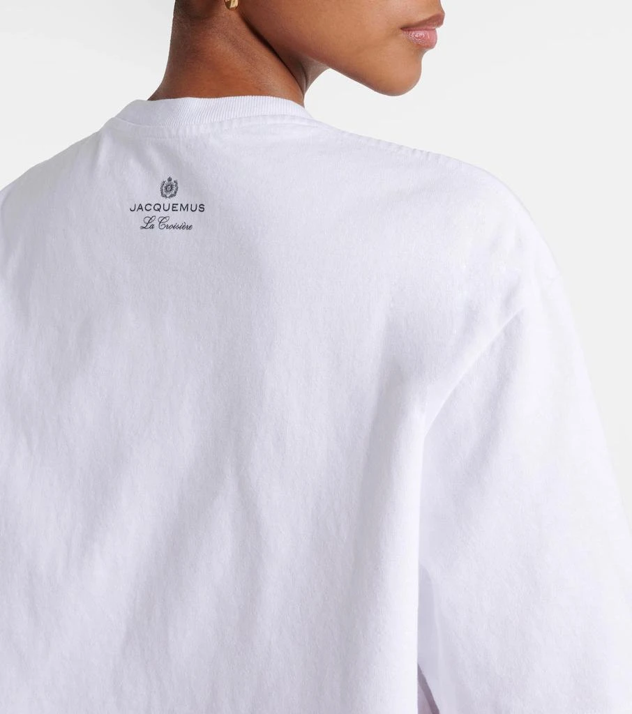 Jacquemus White Oversized T-Shirt with Graphic Print 3