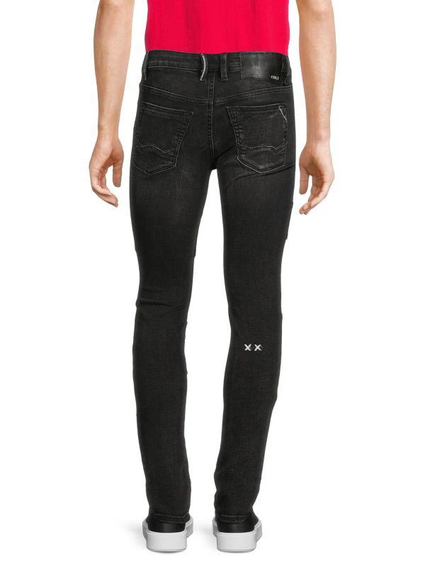 Cult Of Individuality Punk Ripped Super Skinny Jeans 2