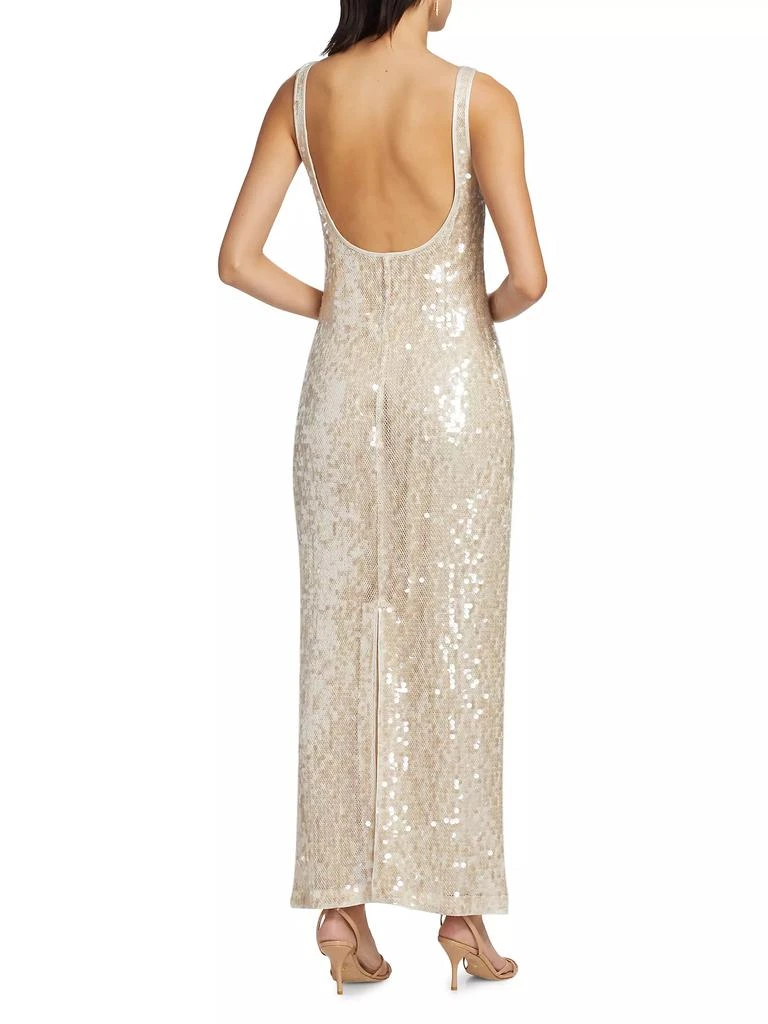 SIMKHAI Bex Sequined Tank Maxi Dress 5