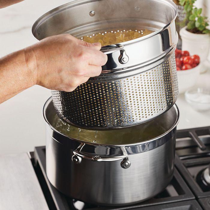 Hestan 8 Qt Stainless Steel Pasta Strainer Insert