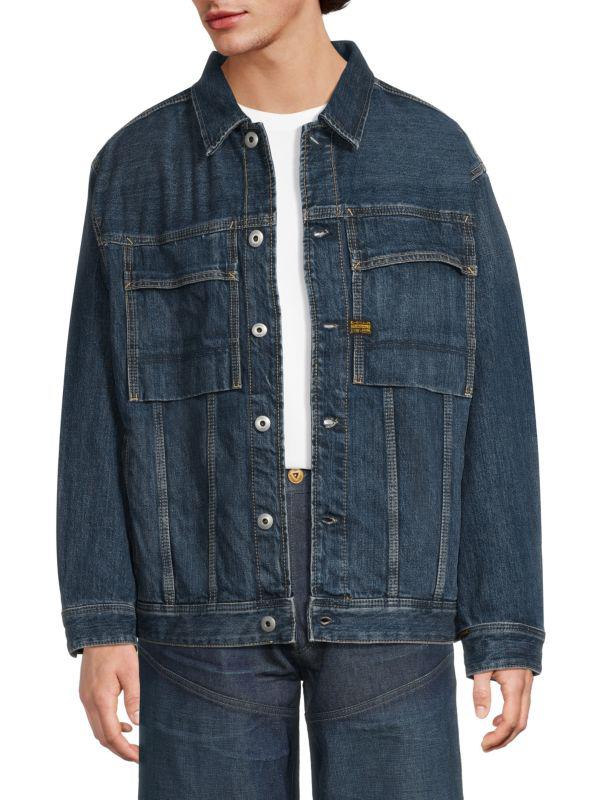 G-Star Oversized Faded Denim Trucker Jacket