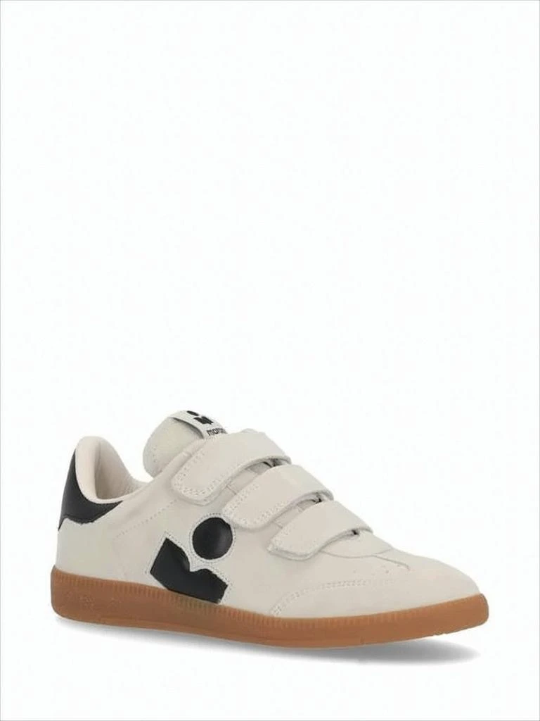 Isabel Marant Suede Low-Top Sneakers with Velcro Straps 2
