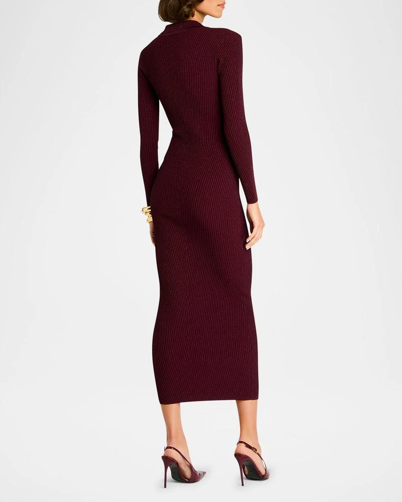 retrofête Buffy Sparkly Knit Long-Sleeve Midi Dress 3