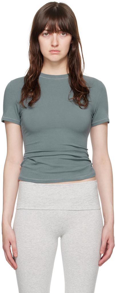 SKIMS Blue Cotton Jersey T-Shirt