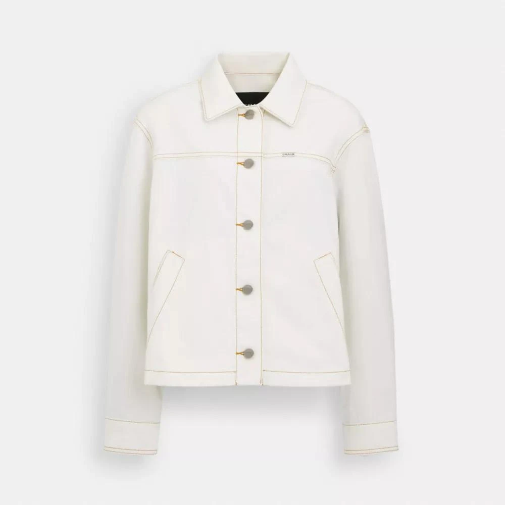 Coach Twill Utility Jacket In Organic Cotton And Recycled Polyester 1