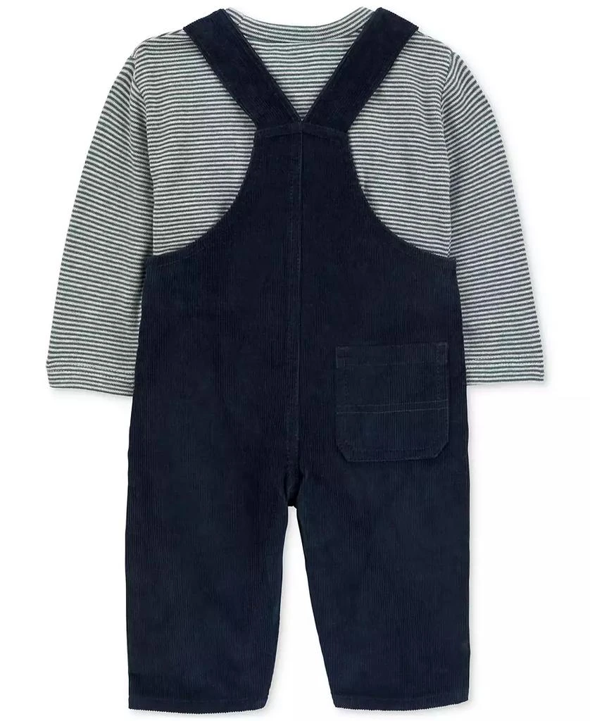 Carter's Baby Boys Striped T-Shirt & Corduroy Overall, 2 Piece Set 2