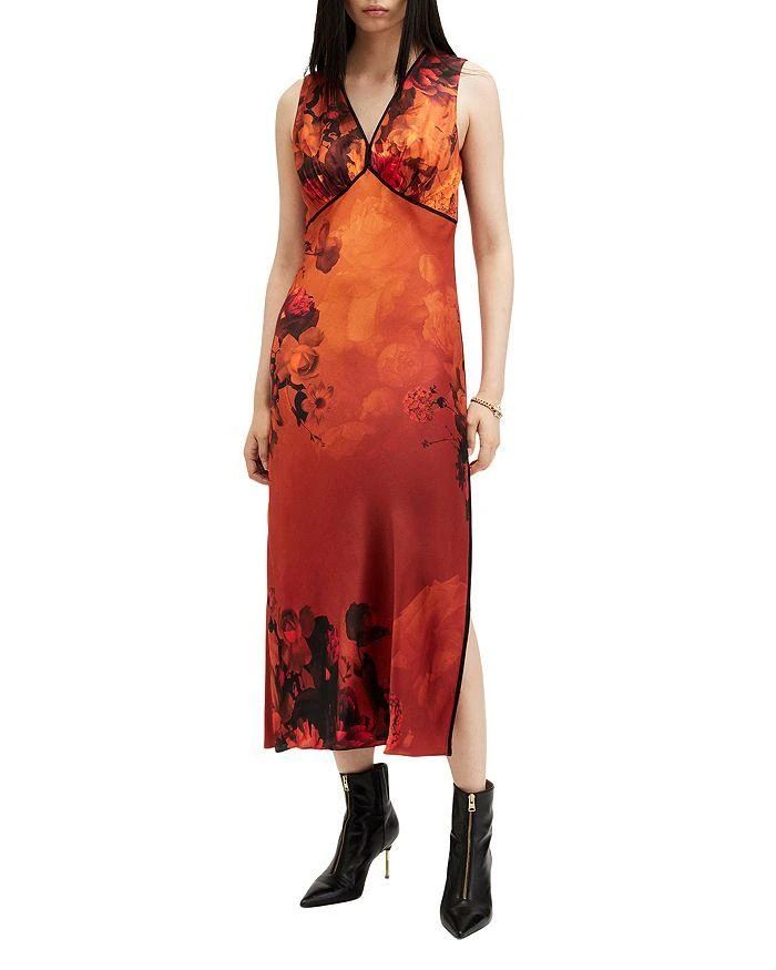 Karla Midi Dress | Deep Slate + White Floral