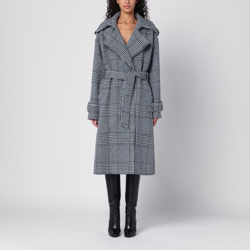 コート DOLCE&GABBANA HOUNDSTOOTH WOOL CHECKED COAT Dolce & Gabbana Houndstooth wool checked coat - Jackets
