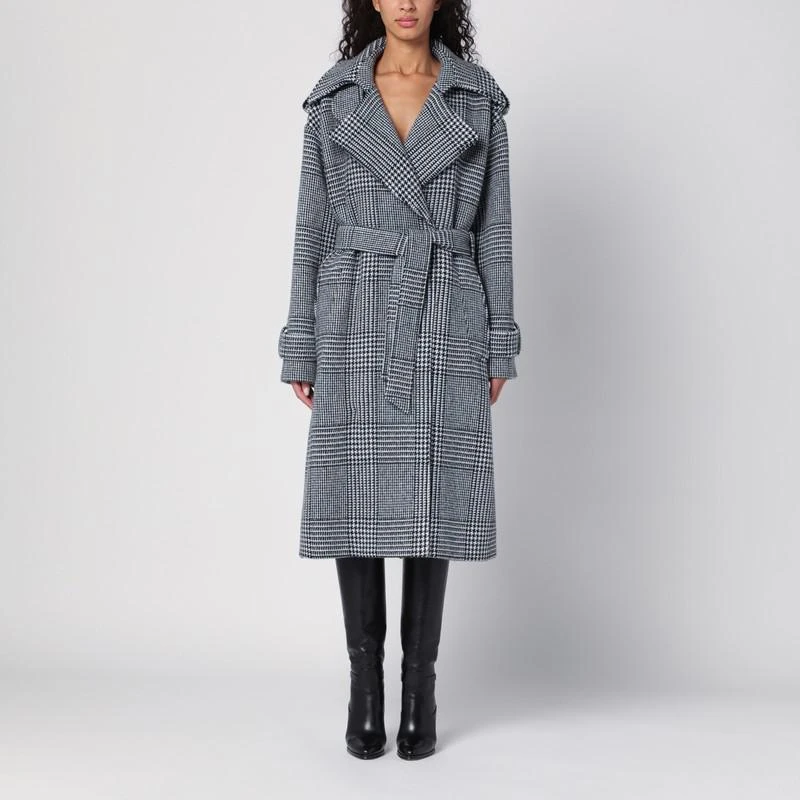 Dolce & Gabbana Houndstooth wool checked coat 1