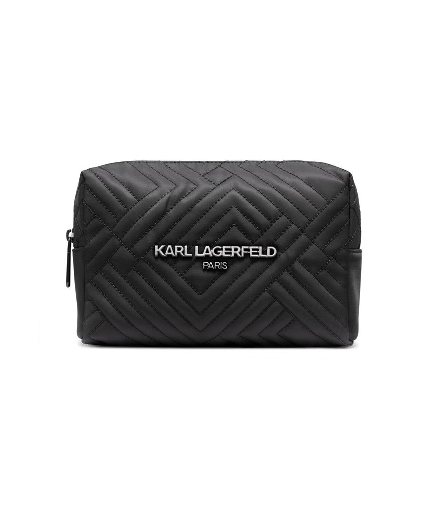 Karl Lagerfeld Paris COSMETIC CASE QUILTED NYLON