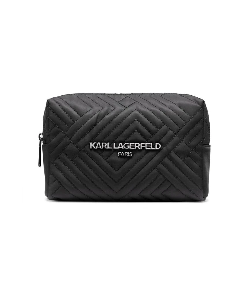 Karl Lagerfeld Paris COSMETIC CASE QUILTED NYLON 1