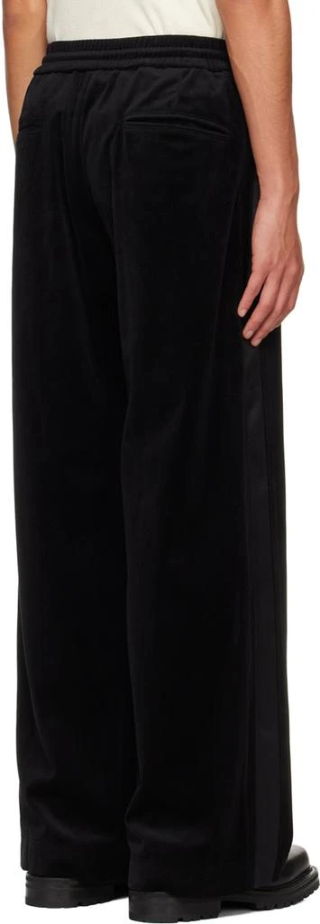 System Black Velvet Tuxedo Sweatpants 3