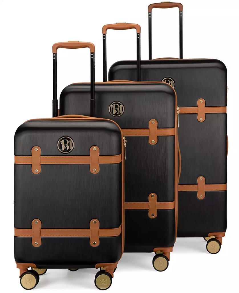 Badgley Mischka Grace Expandable Retro Luggage, Set of 3