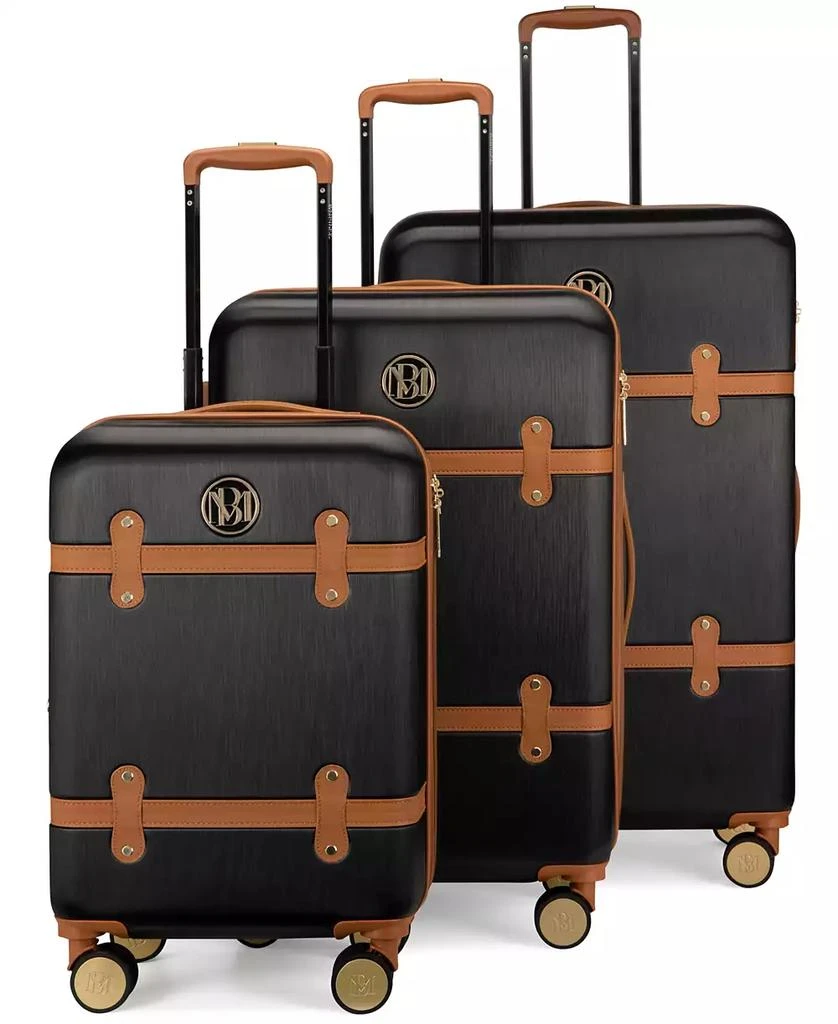Badgley Mischka Grace Expandable Retro Luggage, Set of 3 1