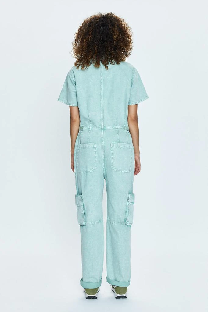 Pistola Denim Grover Cargo Jumpsuit - Aloe Snow 4