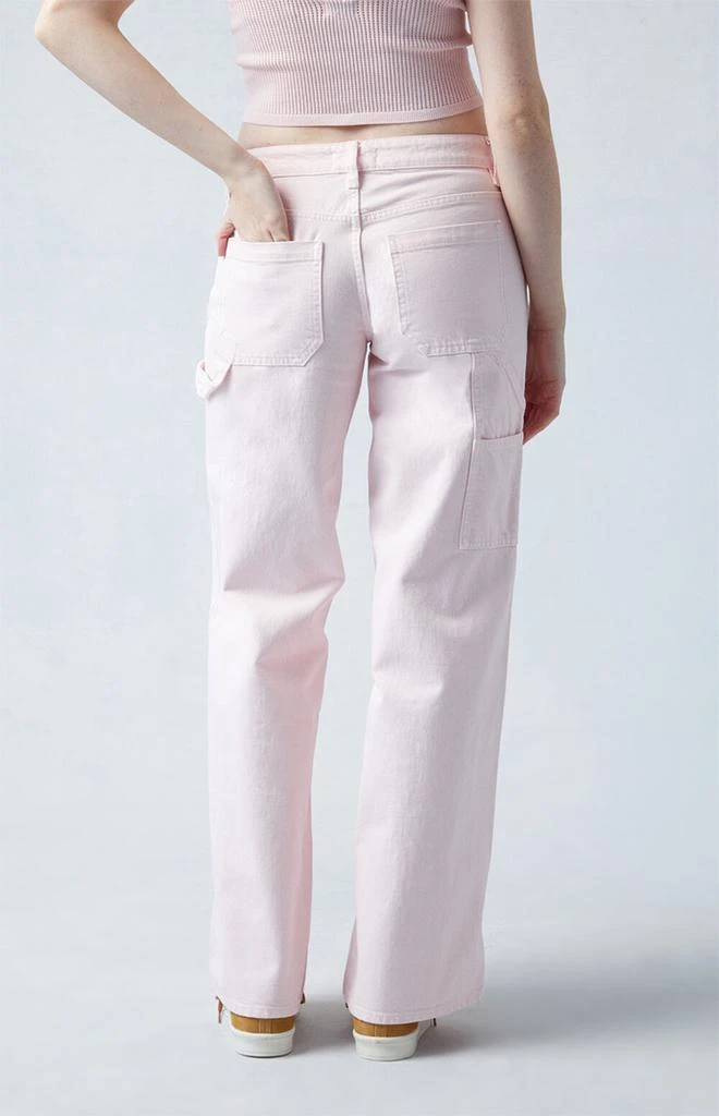 PacSun Eco Pink Carpenter Low Rise Baggy Jeans 5