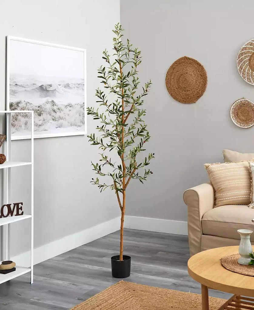 NEARLY NATURAL 82” Olive Artificial Tree 8