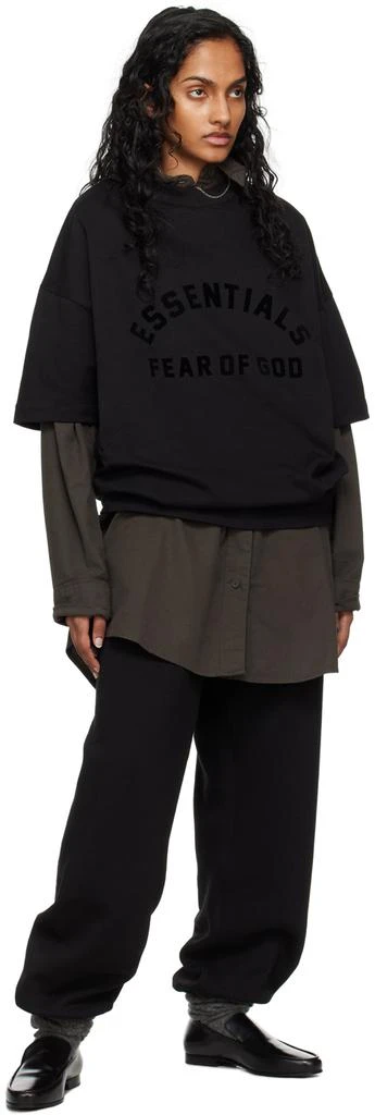 Fear of God ESSENTIALS Black Crewneck T-Shirt 4