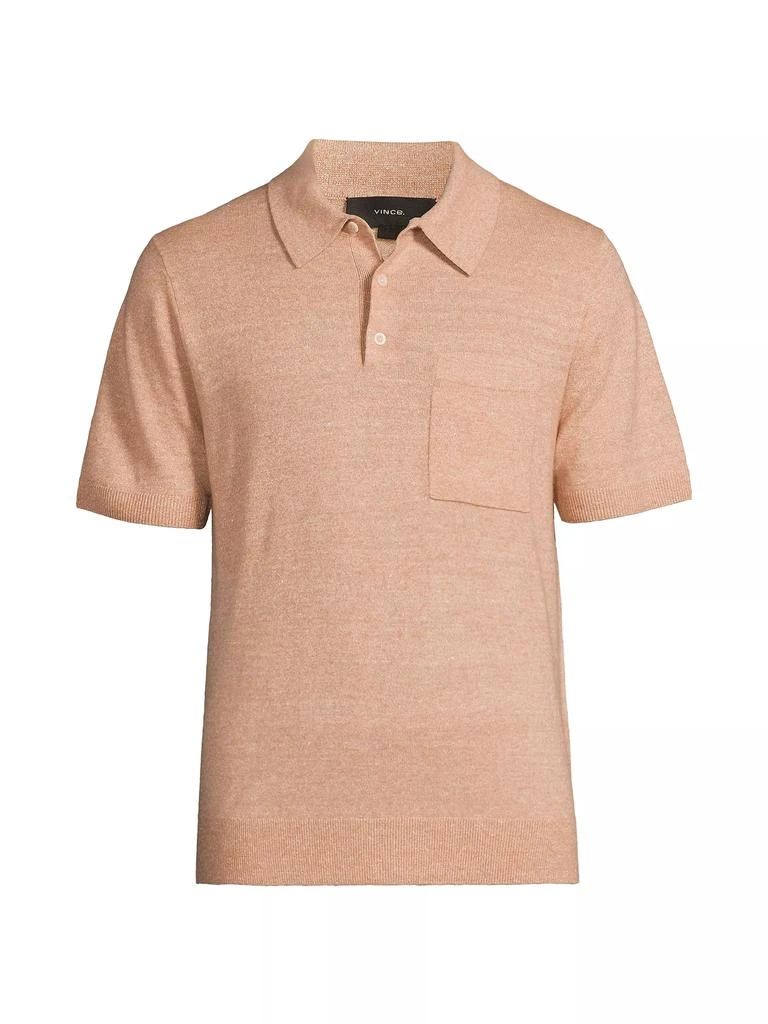 Vince Pocket Knit Polo Shirt 1