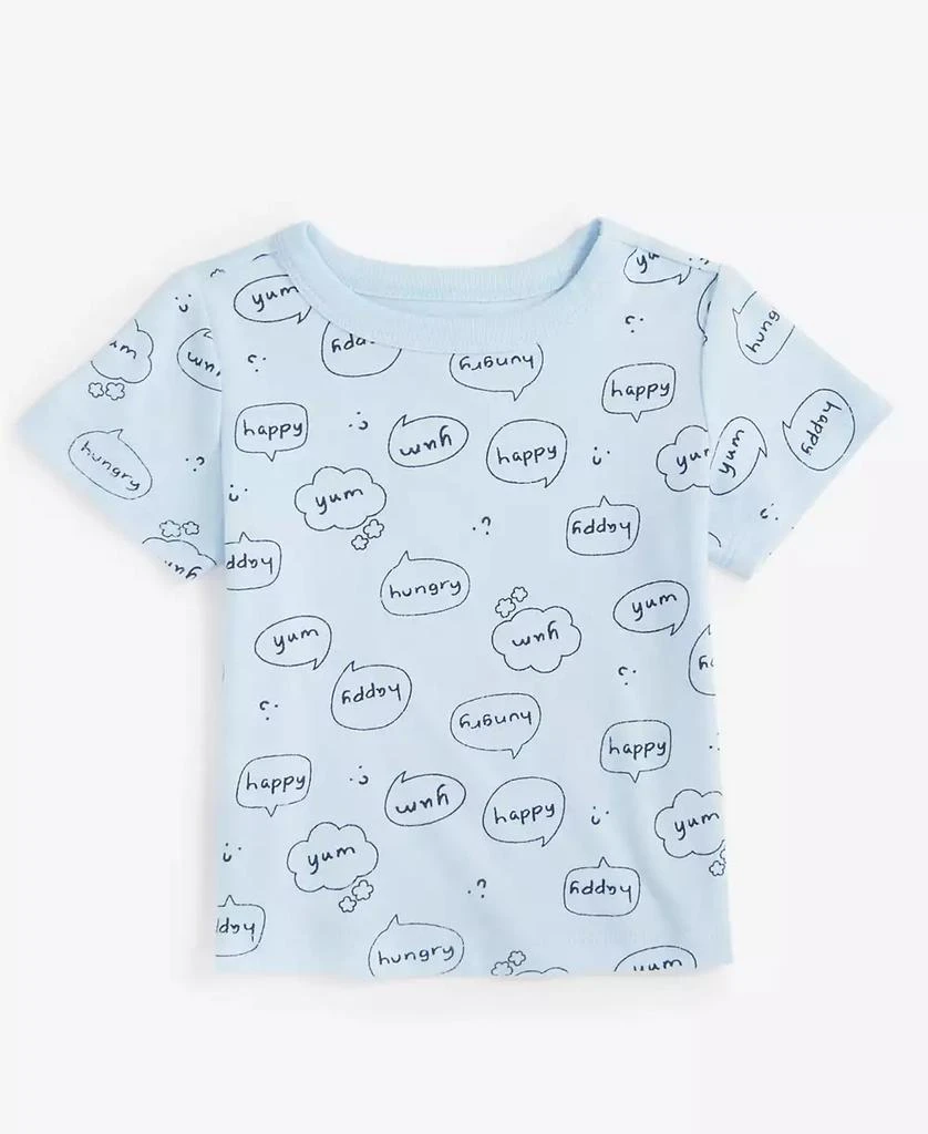 First Impressions Baby Boys Short-Sleeve Word Bubble Printed T-Shirt, Created for Macy's 1