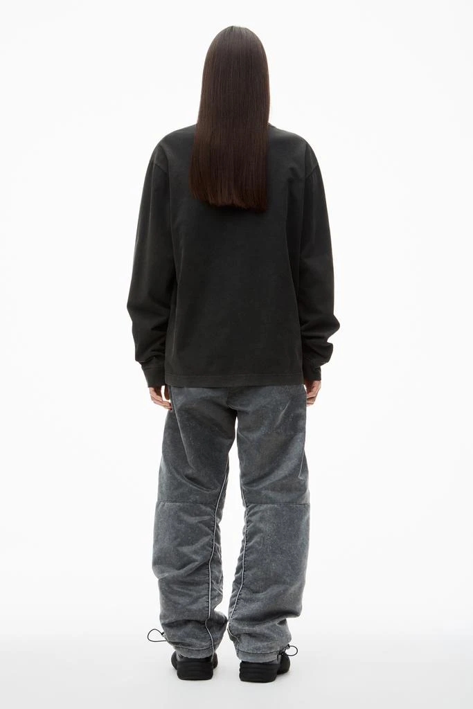 Alexander Wang LONG-SLEEVE TEE IN ACID WASH JERSEY 4