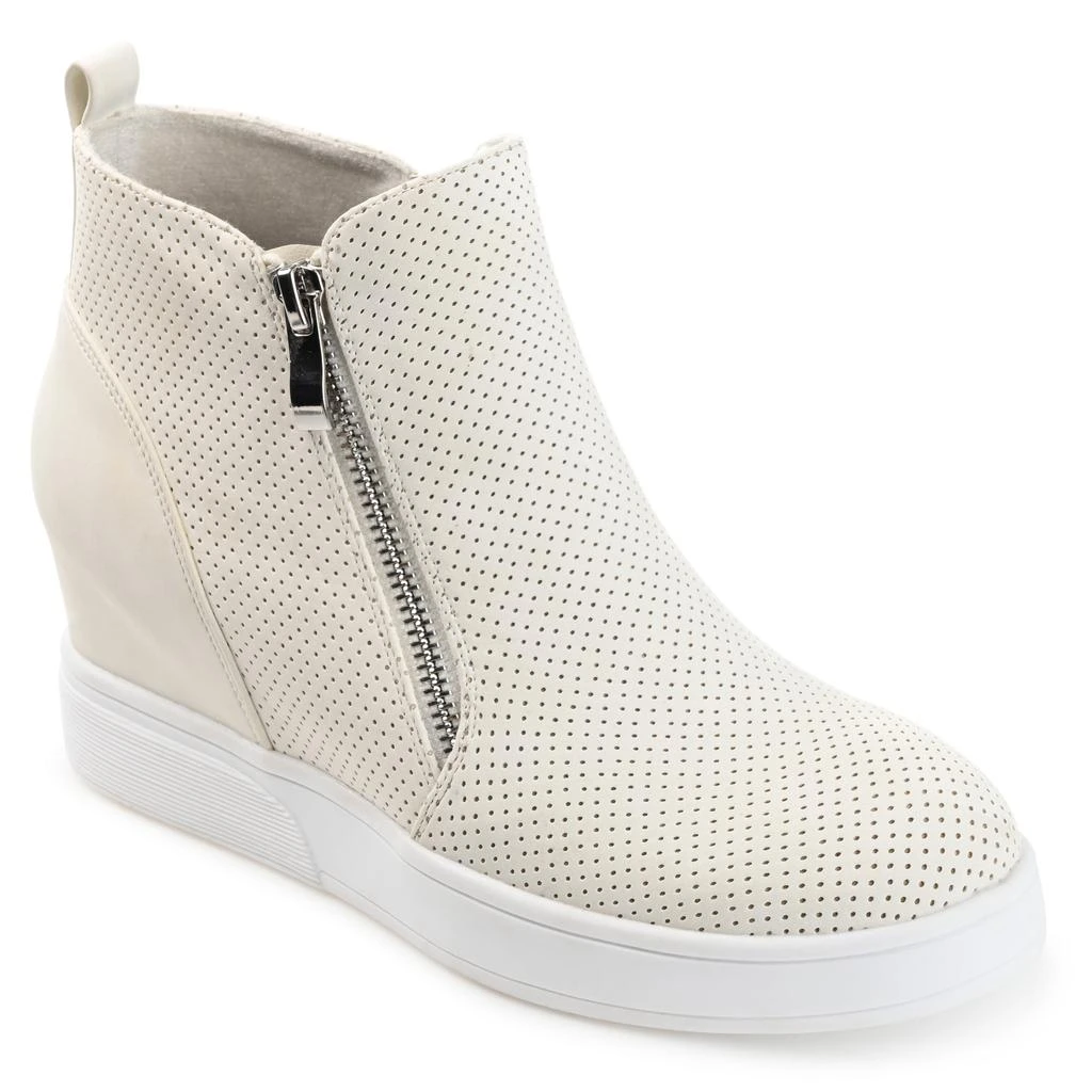 Journee Collection Collection Women's Wide Width Pennelope Sneaker Wedge 8