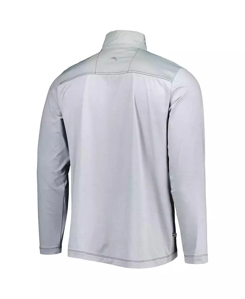Tommy Bahama Men's Gray Seattle Seahawks On Deck Island Zone Half-Zip Jacket 4