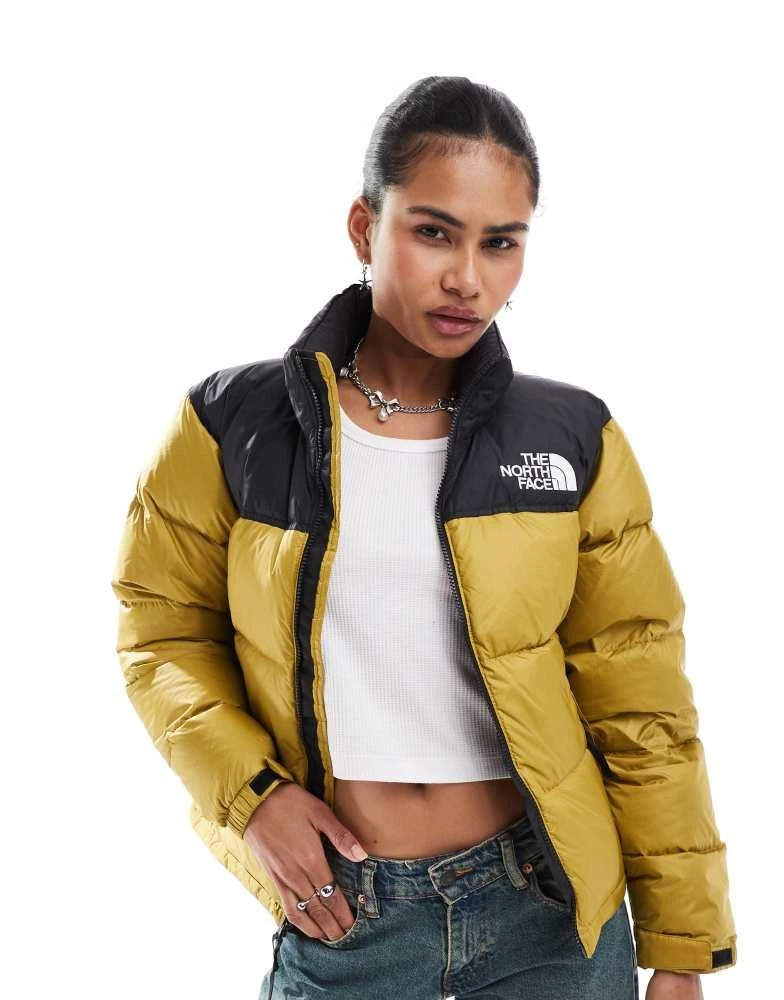 The North Face The North Face 96 Retro Nuptse puffer jacket in khaki 1