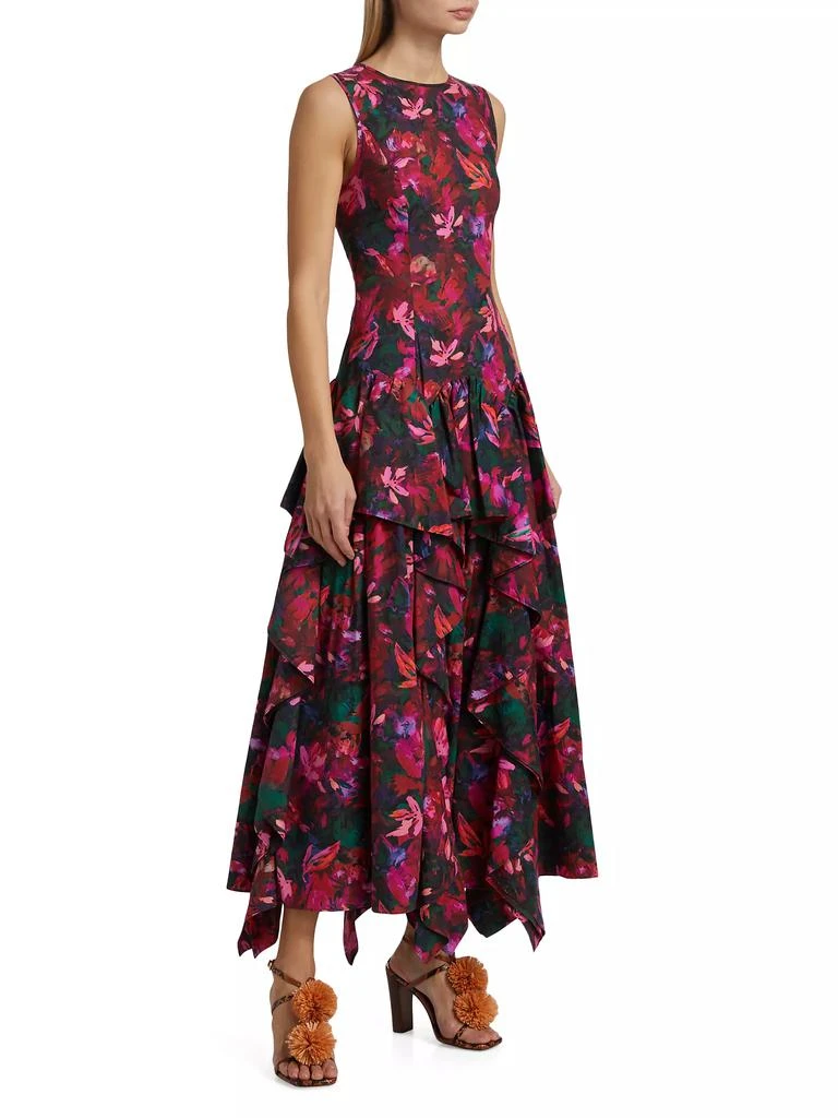 Ulla Johnson Mural Floral Cotton Poplin Midi-Dress 4