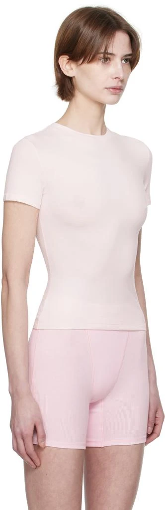 SKIMS Pink Cotton Jersey T-shirt 2