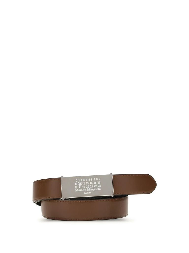 MAISON MARGIELA Rectangular Buckle Leather Belt With  display picture 3