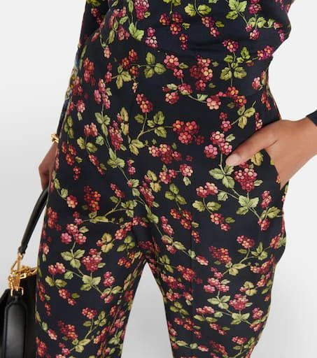 ETRO Printed high-rise silk pants 4