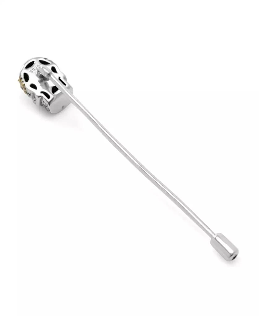 Ox and Bull Trading Co. Men's Sterling Silver Skull Stick Pin 6