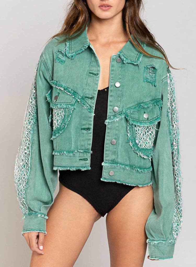 アウターその他 KHRISJOY Sequin bomber jacket Green Khrisjoy Sequin bomber jacket GREEN 01 - Jackets - BeyondStyle