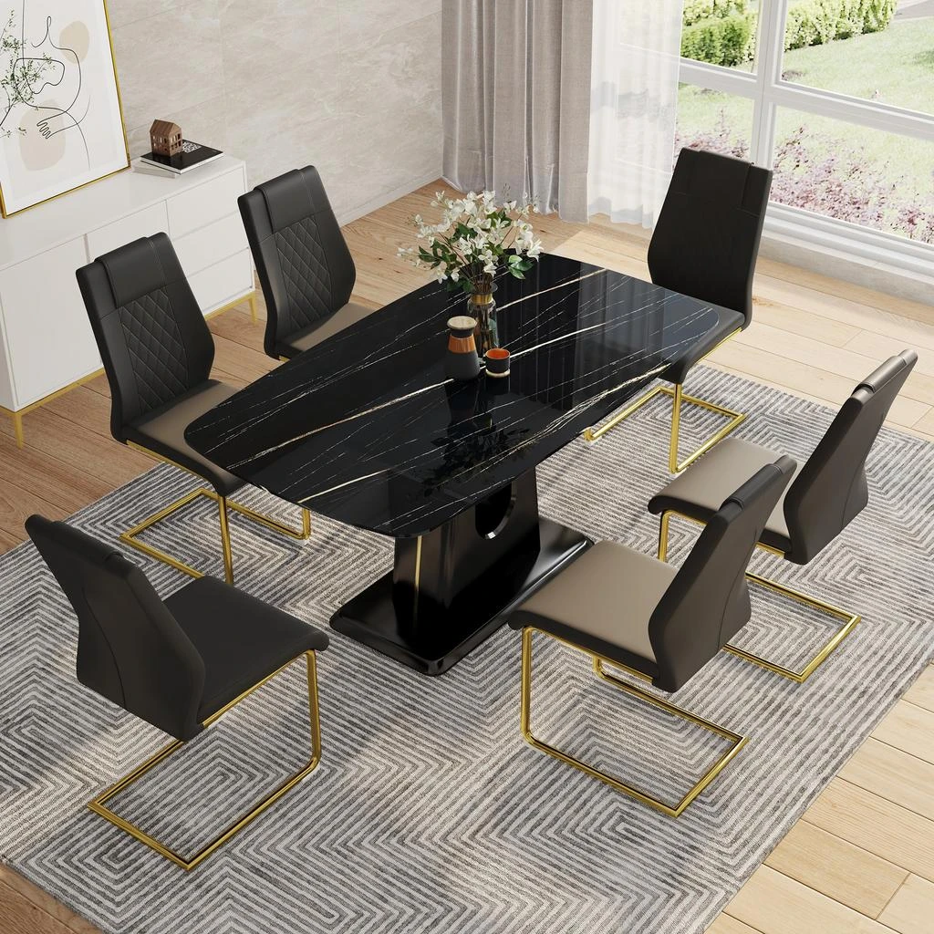 Streamdale Furniture Streamdale Ultra Modern Dining Table Versatile Elegance for Your Dining Space 2