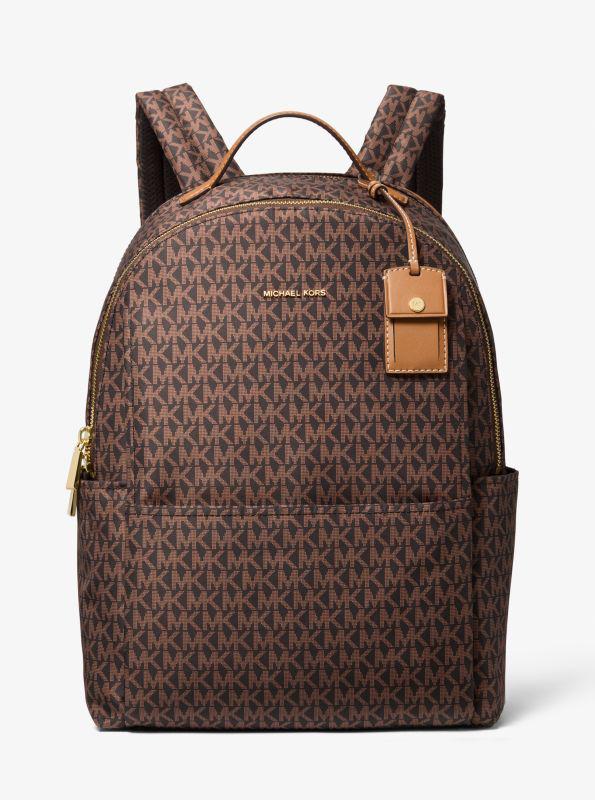 undefined Sable Large Printed Signature Logo Backpack