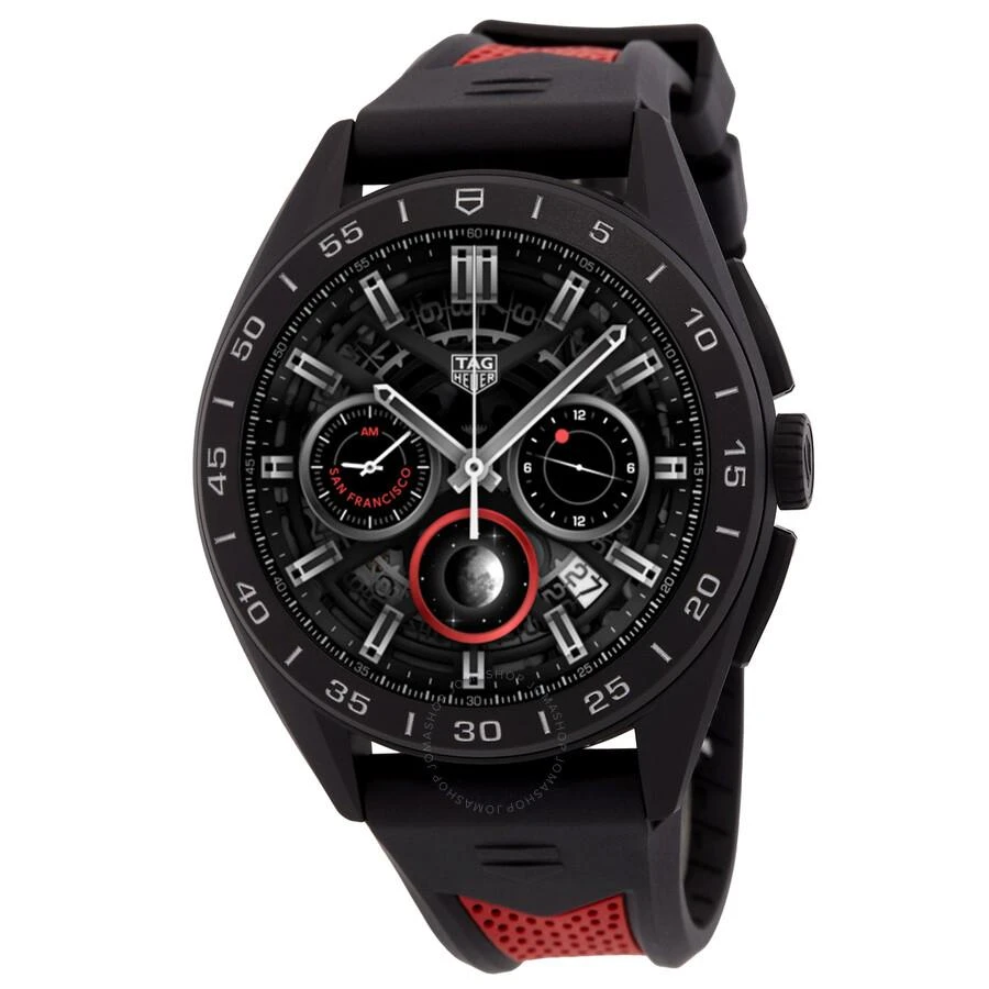 TAG Heuer Connected Quartz Analog-Digital Black Dial Men's Smart Watch SBR8A80.EB0259 1