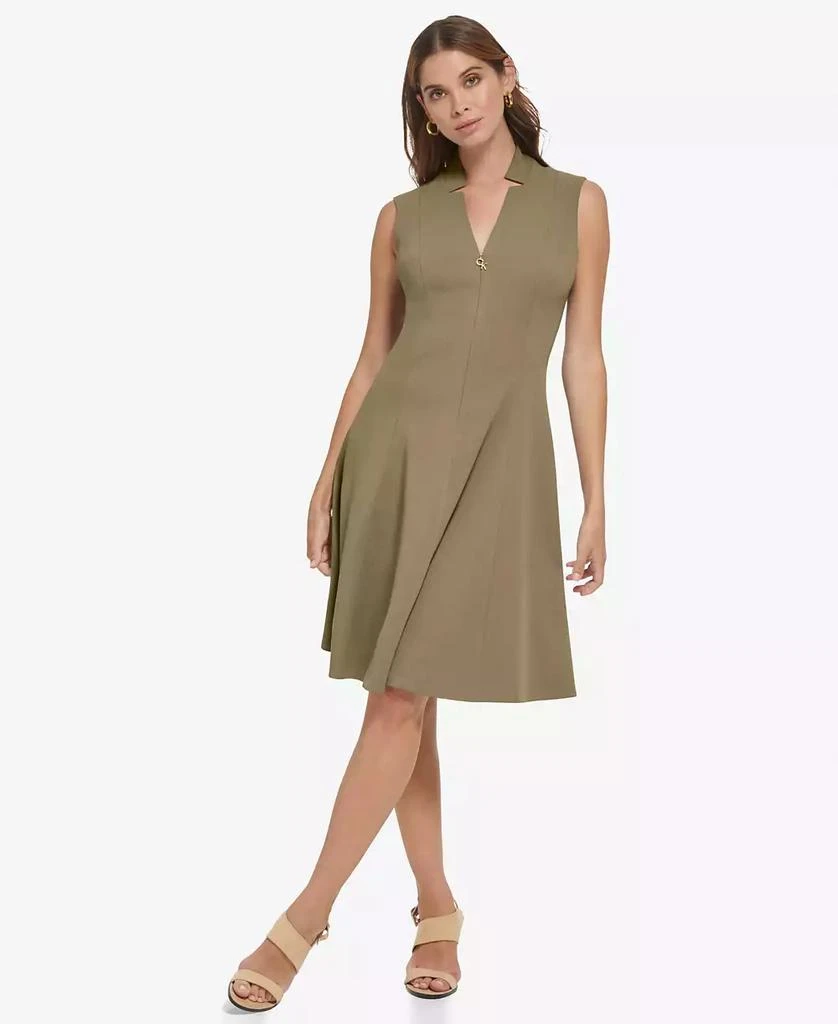 green emerald velvet dress Macy Cowl Neck Sleeveless Dress
