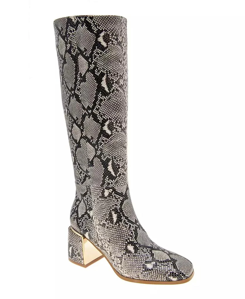 BCBG Women's Seena Block Heel Square Toe Tall Boots 1