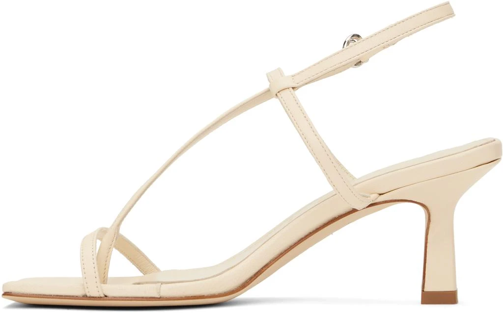 AEYDE Off-White Elise Leather Toe-Post Heeled Sandals 3